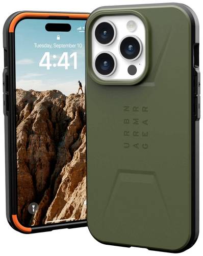 Urban Armor Gear Civilian MagSafe Backcover Apple iPhone 15 Pro Oliv MagSafe kompatibel Urban Armor Gear Civilian MagSafe Backcover Apple iPhone 15 Pro Oliv MagSafe kompatibel von Urban Armor Gear