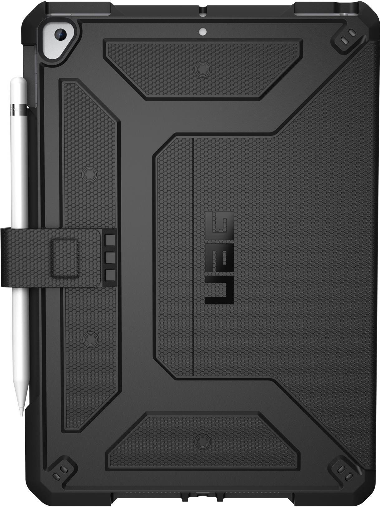 Urban Armor Gear Metropolis. Etui-Typ: Flip case, Markenkompatibilität: Apple, Kompatibilität: iPad 10.2, 7th Gen, Maximaler Bildschirmdurchmesser: 25,9 cm (10.2 ), Produktfarbe: Schwarz (121916114040) von Urban Armor Gear