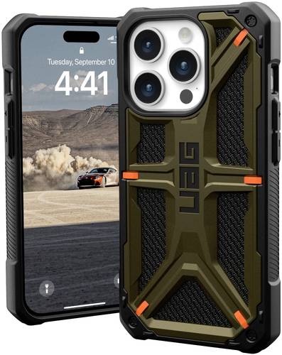 Urban Armor Gear Monarch Backcover Apple iPhone 15 Pro Kevlar®, Grün von Urban Armor Gear