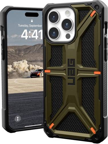 Urban Armor Gear Monarch Backcover Apple iPhone 15 Pro Max Kevlar®, Grün von Urban Armor Gear