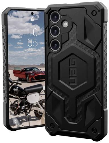 Urban Armor Gear Monarch Pro Backcover Samsung Galaxy S24+ Carbon, Schwarz MagSafe kompatibel von Urban Armor Gear