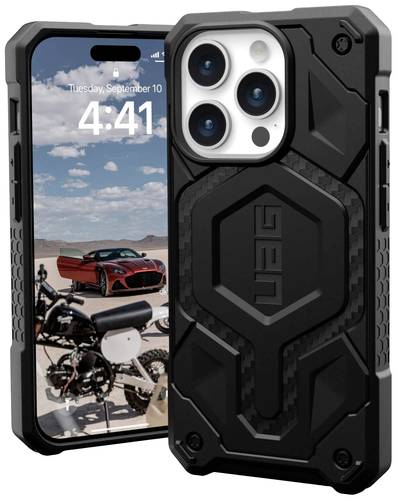 Urban Armor Gear Monarch Pro MagSafe Backcover Apple iPhone 15 Pro Carbon MagSafe kompatibel von Urban Armor Gear