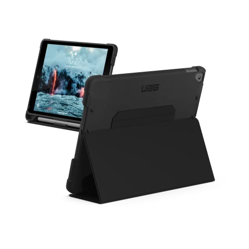 Urban Armor Gear Outback-Bio Case Apple iPad 10.2 Hülle (2021/2020 2019) biologisch abbaubar [Case mit Standfunktion, Wake Sleep, Magnetische Frontklappe, Pencil Halterung] schwarz, 121915114040 von URBAN ARMOR GEAR