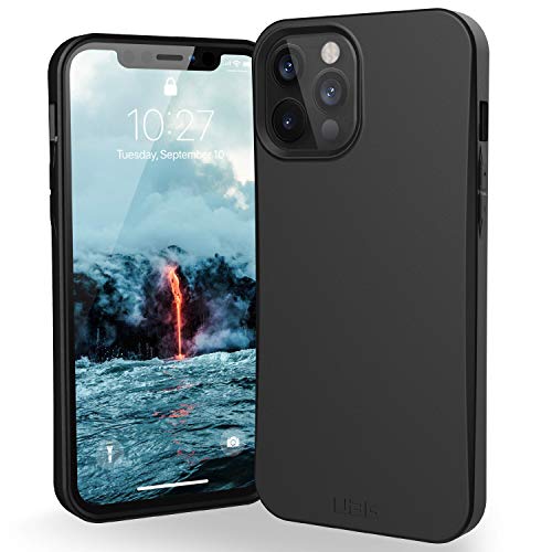 Urban Armor Gear Outback-Bio Hülle Apple iPhone 12 Pro Max (6,7" Zoll) Schutzhülle (Biologisch abbaubare Materialien, Wireless Charging kompatibel, Sturzfeste Handyhülle, Ultra Slim) schwarz von URBAN ARMOR GEAR