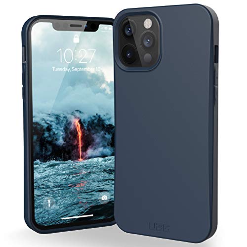 Urban Armor Gear Outback-Bio Hülle Apple iPhone 12 Pro Max (6,7" Zoll) Schutzhülle (Biologisch abbaubare Materialien, Wireless Charging kompatibel, Ultra Slim Bumper) blau (Mallard) von Urban Armor Gear