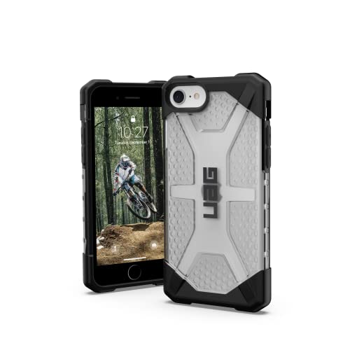 Urban Armor Gear Plasma Case kompatibel mit Apple iPhone SE Hülle [Wireless Charging kompatibles Cover, Sturzfeste Handyhülle, Erhöhter Rand] Ice (transparent) von Urban Armor Gear
