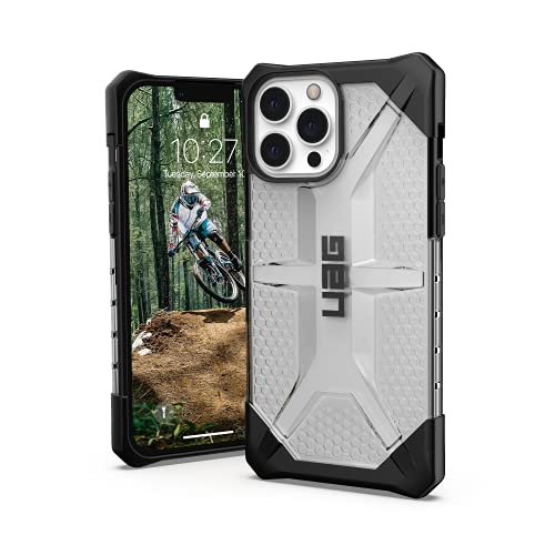 Urban Armor Gear Plasma Hülle kompatibel mit Apple iPhone 13 Pro Max [Wireless Charging kompatibles Cover, Sturzfeste Handyhülle, Erhöhter Rand] Ice (transparent), 113163114343 von Urban Armor Gear