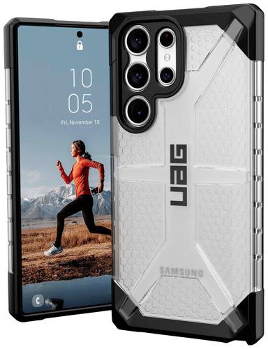 Urban Armor Gear Plasma Outdoorcase Samsung Galaxy S23 Ultra Transparent Induktives Laden, Stoßfest von Urban Armor Gear