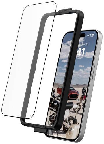 Urban Armor Gear Plus Tempered Glass Displayschutzglas Passend für Handy-Modell: iPhone 15 Pro 1St. von Urban Armor Gear