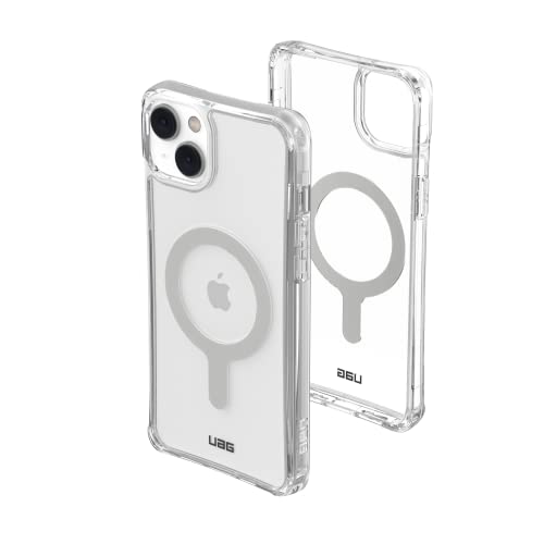 Urban Armor Gear Plyo Hülle kompatibel mit Apple iPhone 14 Plus [Wireless Charging/Magnetisches Aufladen kompatibel, Sturzfeste Air-Soft Ecken, Erhöhter Rand] Ice (transparent) von Urban Armor Gear