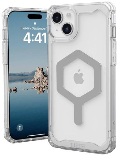 Urban Armor Gear Plyo MagSafe Backcover Apple iPhone 15 Plus Ice, Transparent, Silber MagSafe kompat von Urban Armor Gear