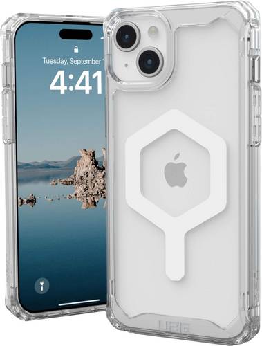 Urban Armor Gear Plyo MagSafe Backcover Apple iPhone 15 Plus Ice, Transparent, Weiß MagSafe kompati von Urban Armor Gear