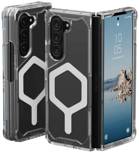 Urban Armor Gear Plyo Pro Case Backcover Samsung Galaxy Z Fold5 Ice, Silber MagSafe kompatibel, Sto� von Urban Armor Gear