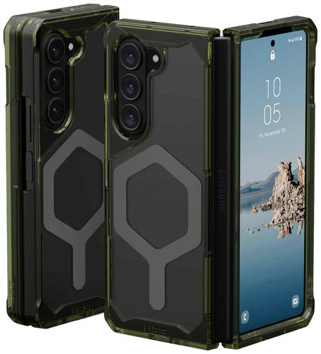 Urban Armor Gear Plyo Pro Case Backcover Samsung Galaxy Z Fold5 Olive-Grün, Space Grau MagSafe komp von Urban Armor Gear
