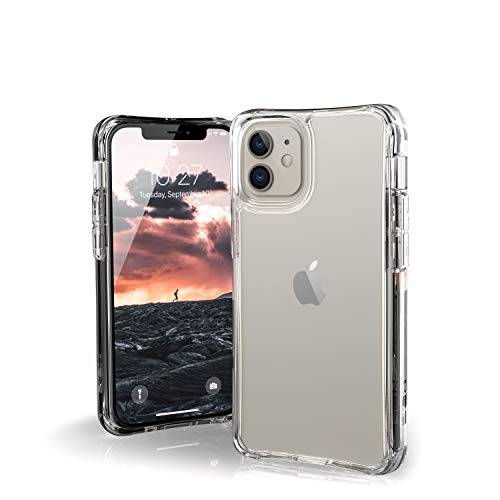 Urban Armor Gear Plyo Schutzhülle Apple iPhone 12 Mini (5,4" Zoll) Hülle transparent (Wireless Charging/MagSafe kompatibel, Vergilbungsbeständig, Air-Soft Ecken, Ultra Slim Bumper) All Ice von Urban Armor Gear