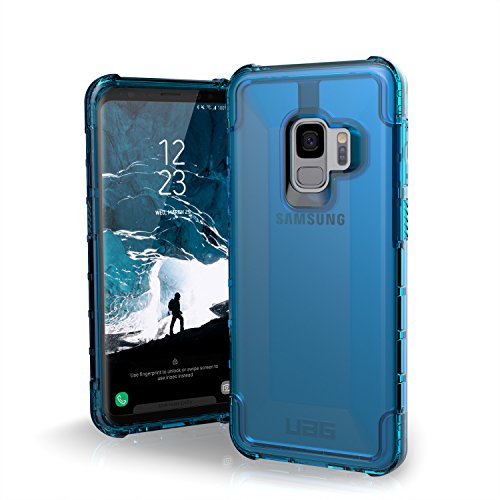 Urban Armor Gear Plyo Schutzhülle nach US-Militärstandard für Samsung Galaxy S9 - transparent (blau) ["Air-Soft" verstärkte Ecken I Sturzfest I Antistatisch I Vergrößerte Tasten] - GLXS9-Y-GL von Urban Armor Gear