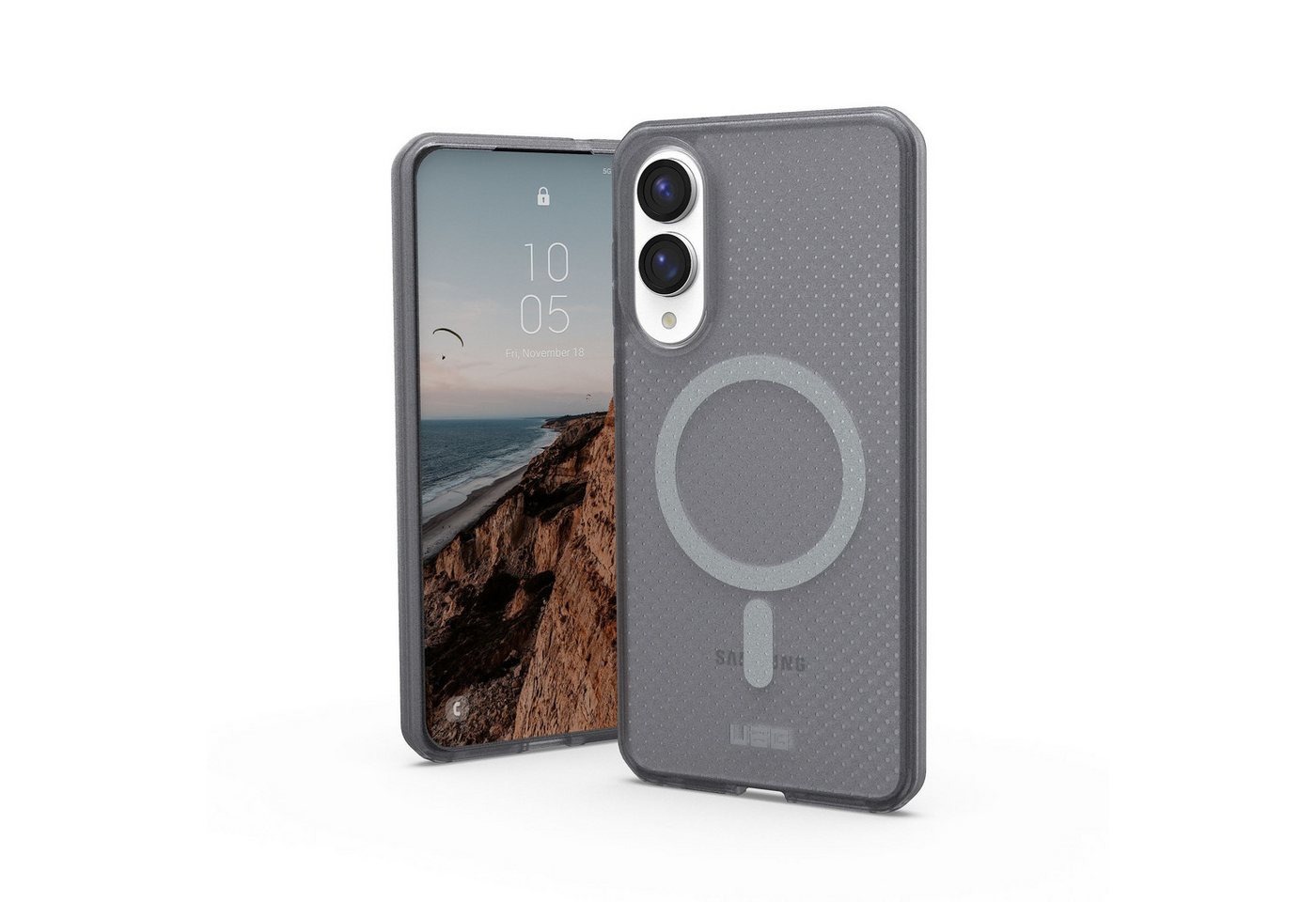 Urban Armor Gear Smartphone-Hülle Dot Case - Samsung Galaxy S25 Edge Hülle, (Designed for Samsung" zertifiziert, Wireless-Charging kompatibel) von Urban Armor Gear