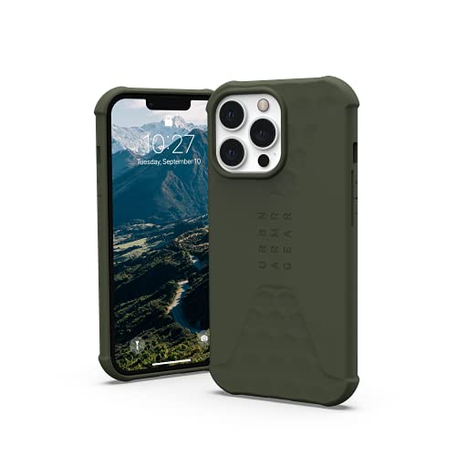 Urban Armor Gear Standard Issue Case kompatibel mit Apple iPhone 13 Pro [Antibakterielle Liquid-Silicone Beschichtung, Wireless Charging kompatibel, Sturz- und stoßfest] olive von Urban Armor Gear