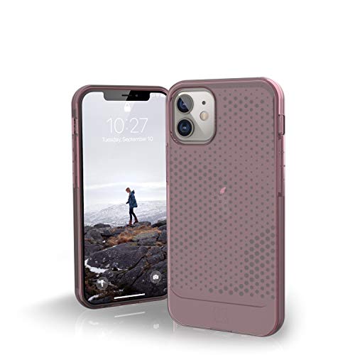 Urban Armor Gear U by UAG [U] Lucent Hülle Apple iPhone 12 Mini (5,4" Zoll) Schutzhülle (Halb-transparentes Case, Wireless Charging kompatibel, Ultra Slim Bumper) - Dusty Rose (transparent) von Urban Armor Gear