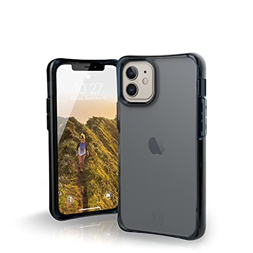 Urban Armor Gear U by UAG [U] Mouve Schutzhülle Apple iPhone 12 mini (5,4" Zoll) Hülle (Transparentes Case, Wireless Charging kompatibles Cover, Sturzfest, Ultra Slim Bumper) - soft blau (transparent) von URBAN ARMOR GEAR
