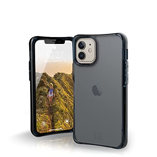 Urban Armor Gear U by UAG [U] Mouve Schutzhülle Apple iPhone 12 mini (5,4" Zoll) Hülle (Transparentes Case, Wireless Charging kompatibles Cover, Sturzfest, Ultra Slim Bumper) - soft blau (transparent) von Urban Armor Gear