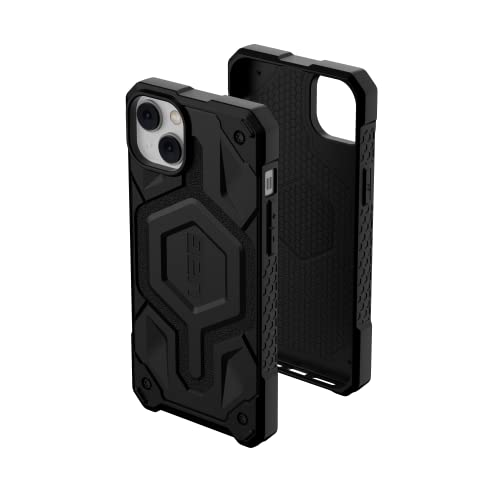 Urban Armor Gear UAG Monarch Pro Schutzhülle kompatibel mit Apple iPhone 14 Plus [Wireless Charging/Magnetische Aufladung kompatibel, 5-Schichten Schutz] schwarz von Urban Armor Gear