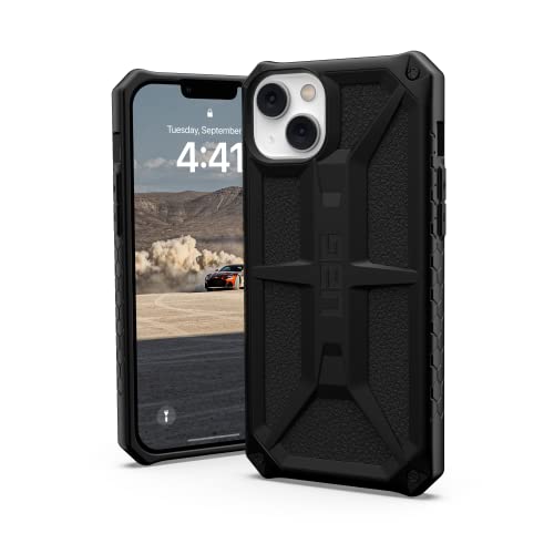 Urban Armor Gear UAG Monarch Schutzhülle kompatibel mit Apple iPhone 14 Plus [Wireless Charging kompatibel, 5-Schichten Schutz nach Militärstandard, Erhöhter Rand] schwarz von Urban Armor Gear