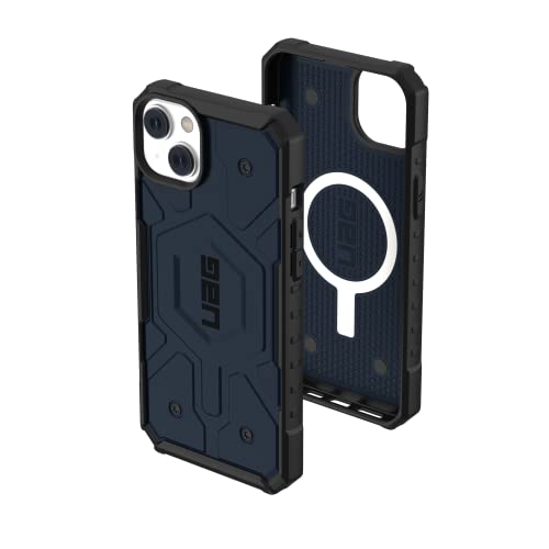 Urban Armor Gear UAG Pathfinder Case kompatibel mit Apple iPhone 14 Plus [Wireless Charging/Magnetisches Aufladen kompatibel, Fallschutz nach Militärstandard] blau von URBAN ARMOR GEAR
