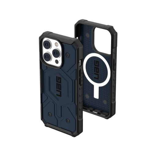 Urban Armor Gear UAG Pathfinder Case kompatibel mit Apple iPhone 14 Pro [Wireless Charging/Magnetisches Aufladen kompatibel, Fallschutz nach Militärstandard] blau, 114054115555 von Urban Armor Gear