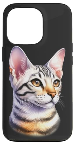 Ägyptische Mau-Katzenporträ Hülle für iPhone 13 Pro von Urban Empyre