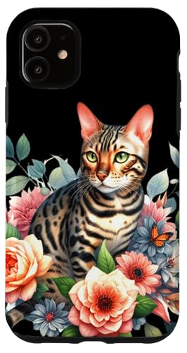 Bengalkatze x Blumen Hülle für iPhone 11 Bengalkatze x Blumen Hülle für iPhone 11 von Urban Empyre