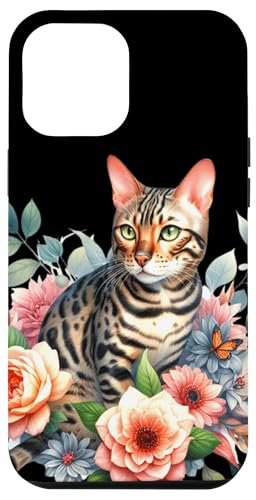 Bengalkatze x Blumen Hülle für iPhone 12 Pro Max Bengalkatze x Blumen Hülle für iPhone 12 Pro Max von Urban Empyre