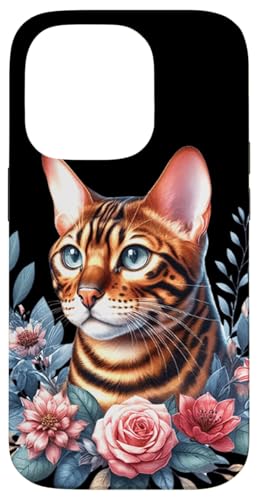 Bengalkatze x Blumen Hülle für iPhone 14 Pro Bengalkatze x Blumen Hülle für iPhone 14 Pro von Urban Empyre