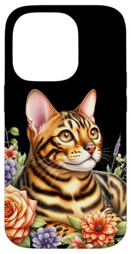 Bengalkatze x Blumen Hülle für iPhone 14 Pro Bengalkatze x Blumen Hülle für iPhone 14 Pro von Urban Empyre