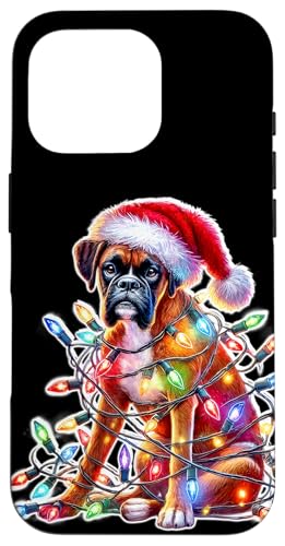 Boxer Dog x Weihnachtsbeleuchtung Hülle für iPhone 16 Pro Boxer Dog x Weihnachtsbeleuchtung Hülle für iPhone 16 Pro von Urban Empyre