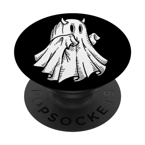 Ghost Devil Gruseliges Schwarzwerk PopSockets mit austauschbarem PopGrip von Urban Empyre