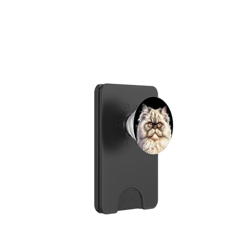 Perserkatzenporträt PopSockets PopWallet für MagSafe Perserkatzenporträt PopSockets PopWallet für MagSafe von Urban Empyre