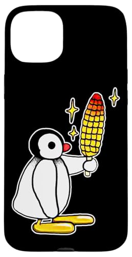 Pinguin isst Mais am Stiel Hülle für iPhone 15 Plus Pinguin isst Mais am Stiel Hülle für iPhone 15 Plus von Urban Empyre