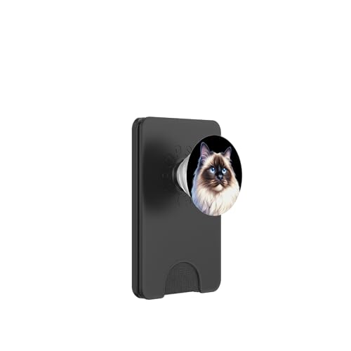 Ragdoll Himalaya-Katzenporträt PopSockets PopWallet für MagSafe Ragdoll Himalaya-Katzenporträt PopSockets PopWallet für MagSafe von Urban Empyre