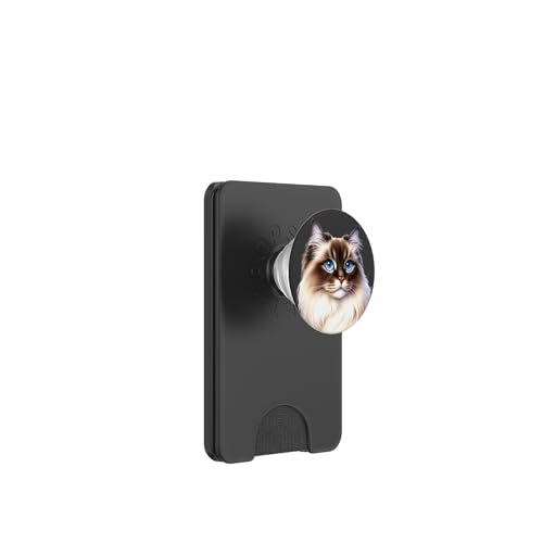Ragdoll Himalaya-Katzenporträt PopSockets PopWallet für MagSafe Ragdoll Himalaya-Katzenporträt PopSockets PopWallet für MagSafe von Urban Empyre