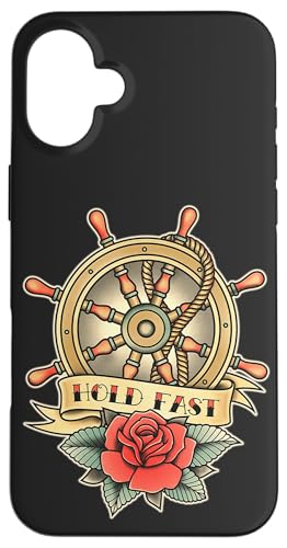 Sailor Ship Hold Fast Helm Boot Traditionelle Tattoo Flash Hülle für iPhone 16 Plus Sailor Ship Hold Fast Helm Boot Traditionelle Tattoo Flash Hülle für iPhone 16 Plus von Urban Empyre