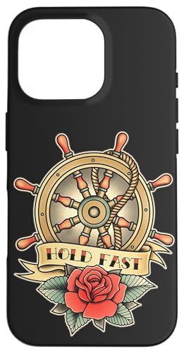 Sailor Ship Hold Fast Helm Boot Traditionelle Tattoo Flash Hülle für iPhone 16 Pro Sailor Ship Hold Fast Helm Boot Traditionelle Tattoo Flash Hülle für iPhone 16 Pro von Urban Empyre