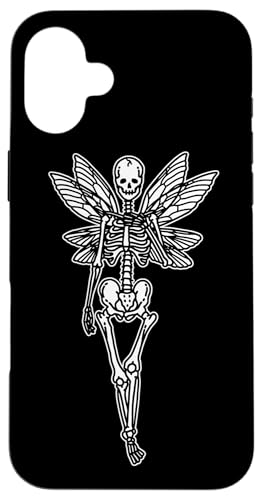 Skelett-Feen-Faerie Blackwork Hülle für iPhone 16 Plus Skelett-Feen-Faerie Blackwork Hülle für iPhone 16 Plus von Urban Empyre