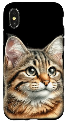 Tabby Cat Katzenporträt Hülle für iPhone X/XS Tabby Cat Katzenporträt Hülle für iPhone X/XS von Urban Empyre