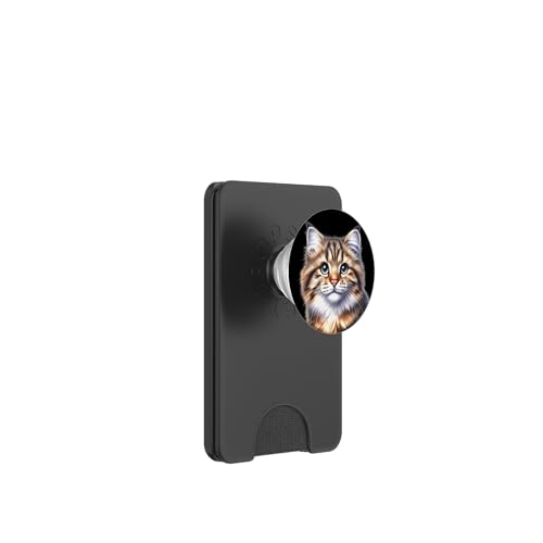 Tabby Cat Katzenporträt PopSockets PopWallet für MagSafe Tabby Cat Katzenporträt PopSockets PopWallet für MagSafe von Urban Empyre