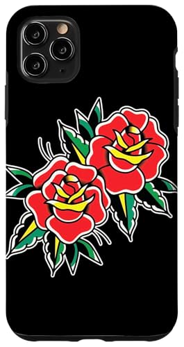 Traditioneller Tattoo-Flash mit roten Rosen Hülle für iPhone 11 Pro Max Traditioneller Tattoo-Flash mit roten Rosen Hülle für iPhone 11 Pro Max von Urban Empyre