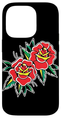 Traditioneller Tattoo-Flash mit roten Rosen Hülle für iPhone 14 Pro Traditioneller Tattoo-Flash mit roten Rosen Hülle für iPhone 14 Pro von Urban Empyre