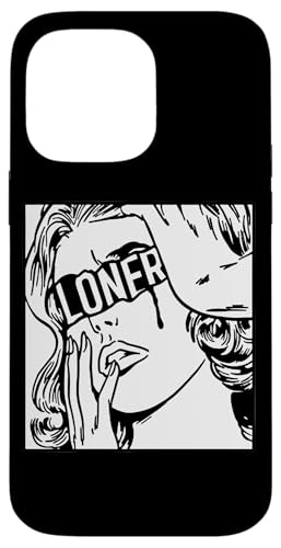 Trauriges Mädchen x Loner Blackwork Hülle für iPhone 14 Pro Max von Urban Empyre