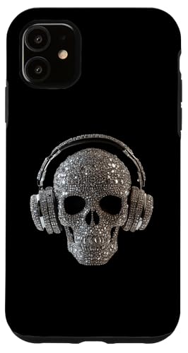 Bling Skull mit Kopfhörern - DJ Music Lover Hülle für iPhone 11 von Urban Skull DJ Beats