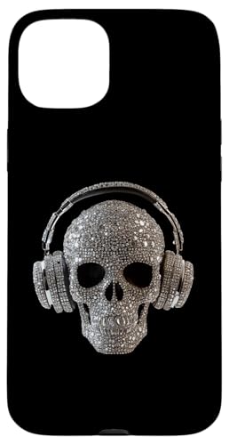 Bling Skull mit Kopfhörern - DJ Music Lover Hülle für iPhone 15 Plus von Urban Skull DJ Beats